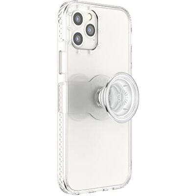 PopSockets : PopCase Hoesje voor iPhone 12 / 12 Pro met een Verplaatsbare PopGrip Slide-Standaard en Grip met een Verwisselbare Top Clear PopSockets : PopCase Hoesje voor iPhone 12 / 12 Pro met een Verplaatsbare PopGrip Slide-Standaard en Grip met een Verwisselbare Top Clear