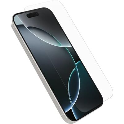 Otterbox Glass-schermbeschermer voor iPhone 16 Pro, gehard glas, krasbescherming, bescherming tegen vallen en splinters, Zonder Verpakking Otterbox Glass-schermbeschermer voor iPhone 16 Pro, gehard glas, krasbescherming, bescherming tegen vallen en splinters, Zonder Verpakking