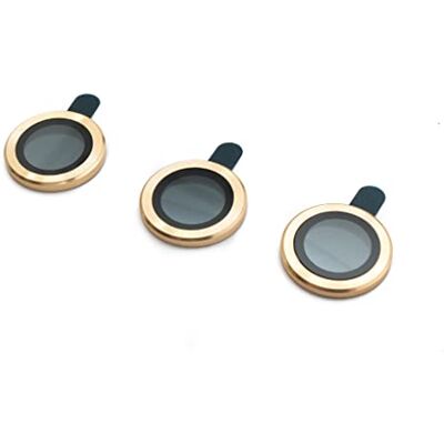SYSTEM-S Camera bescherming lens afdekking glas voor iPhone 12 Pro Max in geel SYSTEM-S Camera bescherming lens afdekking glas voor iPhone 12 Pro Max in geel