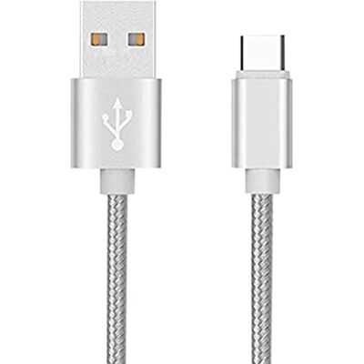 Samsung Zilveren 3-Pack Nylon Type-C Kabel voor Galaxy Book - Opladerkabel Samsung Zilveren 3-Pack Nylon Type-C Kabel voor Galaxy Book - Opladerkabel