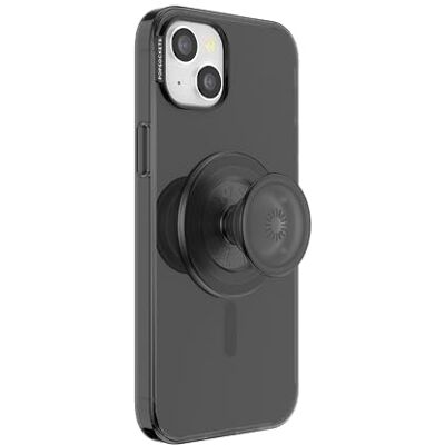 PopSockets iPhone 15 Plus Case with Round Phone Grip Compatible with MagSafe, Phone Case for iPhone 15 Plus, Wireless Charging Compatible Black Translucent PopSockets iPhone 15 Plus Case with Round Phone Grip Compatible with MagSafe, Phone Case for iPhone 15 Plus, Wireless Charging Compatible Black Translucent