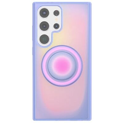 PopSockets : PopCase Hoesje voor Samsung S24 Ultra met een Verplaatsbare PopGrip Standaard en Grip met een Verwisselbare Top Aura PopSockets : PopCase Hoesje voor Samsung S24 Ultra met een Verplaatsbare PopGrip Standaard en Grip met een Verwisselbare Top Aura