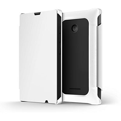 Nokia Mozo flip Case cover Shell voor LUMIA 435 (Wit) Nokia Mozo flip Case cover Shell voor LUMIA 435 (Wit)
