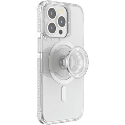 PopSockets : PopCase voor MagSafe Hoesje voor iPhone 13 Pro met een Verplaatsbare PopGrip Slide-Standaard en Grip met een Verwisselbare Top Clear PopSockets : PopCase voor MagSafe Hoesje voor iPhone 13 Pro met een Verplaatsbare PopGrip Slide-Standaard en Grip met een Verwisselbare Top Clear
