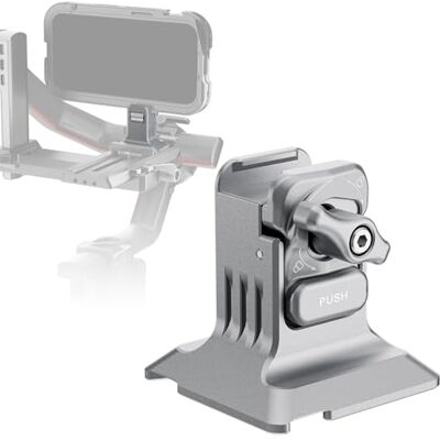 NEEWER Smartphone statiefbevestiging met Arca-type basis, 1/4" schroefdraad, snelspanklem compatibel met iPhone 16 Pro Max S25 Ultra Smartphonekooi DJI RS4 Mini R4 Pro RS3 Pro RS2 RSC2, zilver, PA124 NEEWER Smartphone statiefbevestiging met Arca-type basis, 1/4" schroefdraad, snelspanklem compatibel met iPhone 16 Pro Max S25 Ultra Smartphonekooi DJI RS4 Mini R4 Pro RS3 Pro RS2 RSC2, zilver, PA124