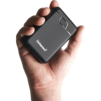 Intenso B10000 externe batterij 10.000 mAh, mobiele extra batterij, USB-C en 2 USB-A-poorten, led-statusindicator, getest in Duitsland, zwart Intenso B10000 externe batterij 10.000 mAh, mobiele extra batterij, USB-C en 2 USB-A-poorten, led-statusindicator, getest in Duitsland, zwart