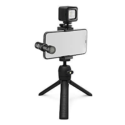 RØDE Vlogger Kit Complete mobiele filmmaker met hoogwaardige microfoon, statief, LED-lamp en accessoires voor het maken van content (iOS-editie voor iPhone® met Lightning Connector) RØDE Vlogger Kit Complete mobiele filmmaker met hoogwaardige microfoon, statief, LED-lamp en accessoires voor het maken van content (iOS-editie voor iPhone® met Lightning Connector)
