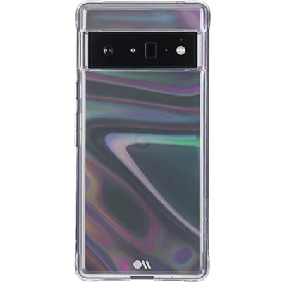 Case-Mate SOAP Bubble Hoesje voor Google Pixel 6 Pro Slim 10ft valbescherming Zeepbel Iriserend Case-Mate SOAP Bubble Hoesje voor Google Pixel 6 Pro Slim 10ft valbescherming Zeepbel Iriserend
