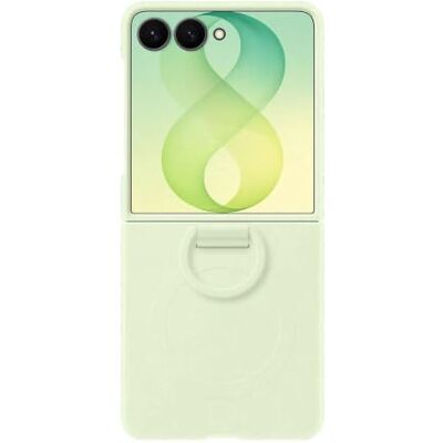 Samsung Siliconen ring magneet case EF-EF776 voor Galaxy Z Flip8, mint Tweedelige smartphonehoes, telefoonhoes inclusief ringhouder, siliconen, beschermhoes, schokbestendig, dun en gripvast Samsung Siliconen ring magneet case EF-EF776 voor Galaxy Z Flip8, mint Tweedelige smartphonehoes, telefoonhoes inclusief ringhouder, siliconen, beschermhoes, schokbestendig, dun en gripvast
