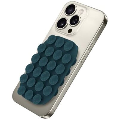 Celly , Rechthoekige mobiele telefoon-zuignap met 22 siliconen zuignappen, veelzijdige telefoonhouder, blauw, 9 x 6 cm Celly , Rechthoekige mobiele telefoon-zuignap met 22 siliconen zuignappen, veelzijdige telefoonhouder, blauw, 9 x 6 cm