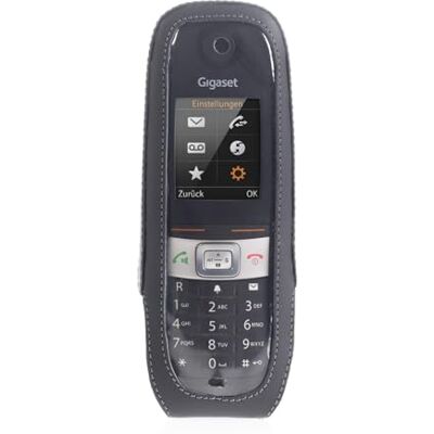 JT Berlin Turnline voor Gigaset E630/HX / R630H/Pro / R650H/Pro Lederen hoes (draaibare riemclip met 8 standen, handgemaakt in Europa, smart foil) zwart JT Berlin Turnline voor Gigaset E630/HX / R630H/Pro / R650H/Pro Lederen hoes (draaibare riemclip met 8 standen, handgemaakt in Europa, smart foil) zwart
