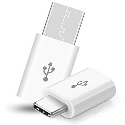 Shot Case Adapter Micro USB op type C voor Nokia 9 PureView converter wit Shot Case Adapter Micro USB op type C voor Nokia 9 PureView converter wit