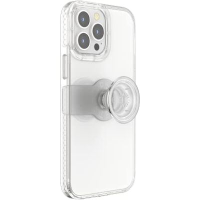 PopSockets : PopCase Hoesje voor iPhone 13 Pro Max met een Verplaatsbare PopGrip Slide-Standaard en Grip met een Verwisselbare Top Clear PopSockets : PopCase Hoesje voor iPhone 13 Pro Max met een Verplaatsbare PopGrip Slide-Standaard en Grip met een Verwisselbare Top Clear