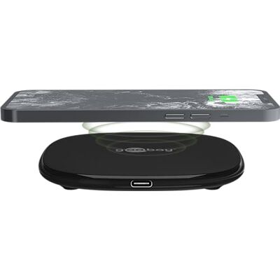 goobay 64675 Fast Wireless Charger / 15W / Wireless Charger/Laadstation voor smartphones en apparaten met Qi-standaard/iPhone 15/14/13/12/11/XS/XR/X/Samsung enz. goobay 64675 Fast Wireless Charger / 15W / Wireless Charger/Laadstation voor smartphones en apparaten met Qi-standaard/iPhone 15/14/13/12/11/XS/XR/X/Samsung enz.
