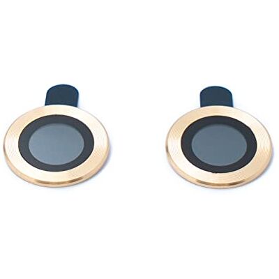 SYSTEM-S Camera bescherming lens afdekking glas metaal voor iPhone 11 in geel SYSTEM-S Camera bescherming lens afdekking glas metaal voor iPhone 11 in geel