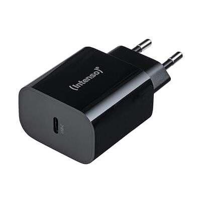 Intenso Power Adapter W20C, 20W, USB-C aansluiting, voor iPhone, Samsung Galaxy, iPad en meer, zwart Compacte USB-C-netadapter, compatibel met iPhone 15/16/17, Samsung Galaxy, Google Pixel, QC 4.0, EU-stekker, zwart Intenso Power Adapter W20C, 20W, USB-C aansluiting, voor iPhone, Samsung Galaxy, iPad en meer, zwart Compacte USB-C-netadapter, compatibel met iPhone 15/16/17, Samsung Galaxy, Google Pixel, QC 4.0, EU-stekker, zwart