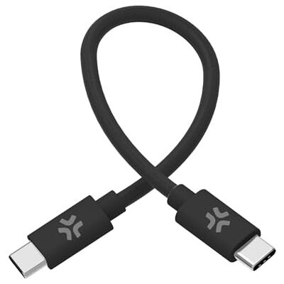 Celly Katoen USB-C Kabel - 60W PD - 30cm - Zwart Celly Katoen USB-C Kabel - 60W PD - 30cm - Zwart