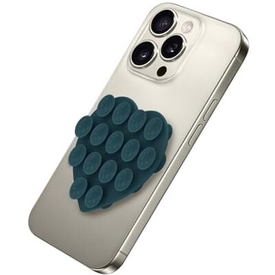 Celly , Hartvormige zuignap voor mobiele telefoon met siliconen zuignappen, veelzijdige telefoonhouder, blauw, 7,5 x 6 cm Celly , Hartvormige zuignap voor mobiele telefoon met siliconen zuignappen, veelzijdige telefoonhouder, blauw, 7,5 x 6 cm
