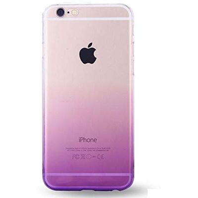 Shot Case Cover van siliconen voor iPhone 6/6S, tweekleurig, zacht, gel, violet Shot Case Cover van siliconen voor iPhone 6/6S, tweekleurig, zacht, gel, violet