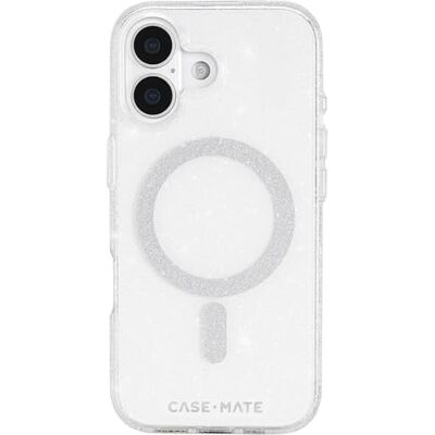 Case-Mate Beschermhoes voor iPhone 17, wit glinsterend (Twinkle Stardust) Case-Mate Beschermhoes voor iPhone 17, wit glinsterend (Twinkle Stardust)