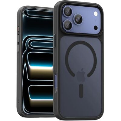 UNBREAKcable Magnetisch hoesje voor iPhone 17 Pro 6,3 inch, compatibel met MagSafe, volledige camerabescherming, ingebouwde magnetische ring, valbescherming, schokbestendig, slank telefoonhoesje UNBREAKcable Magnetisch hoesje voor iPhone 17 Pro 6,3 inch, compatibel met MagSafe, volledige camerabescherming, ingebouwde magnetische ring, valbescherming, schokbestendig, slank telefoonhoesje