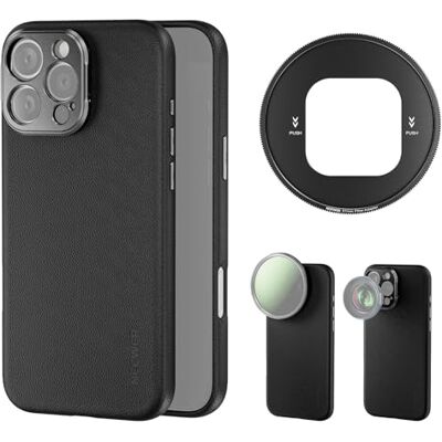 NEEWER Hoes voor mobiele telefoon voor 16 Pro Max, robuuste TPU/PC, heavy duty case met 17 mm lenshouders, 67 mm filteradapter, antislip kunstleer, compatibel met iPhone 16 Pro Max MagSafe, PA084, NEEWER Hoes voor mobiele telefoon voor 16 Pro Max, robuuste TPU/PC, heavy duty case met 17 mm lenshouders, 67 mm filteradapter, antislip kunstleer, compatibel met iPhone 16 Pro Max MagSafe, PA084,