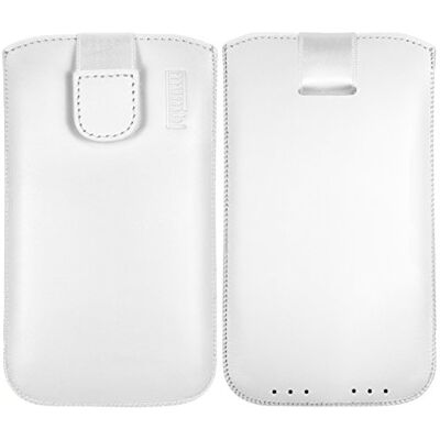 mumbi Echt leren hoesje compatibel met Lenovo Moto Z2 Play Case Leather Case Wallet, White mumbi Echt leren hoesje compatibel met Lenovo Moto Z2 Play Case Leather Case Wallet, White