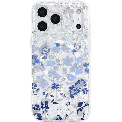 kate spade new york iPhone 17 Pro Max Case Compatible with MagSafe Designer Phone Case Flowerbed Blue Gems kate spade new york iPhone 17 Pro Max Case Compatible with MagSafe Designer Phone Case Flowerbed Blue Gems