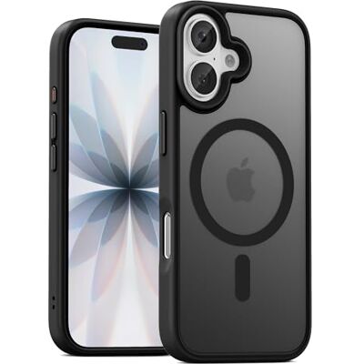 UNBREAKcable Magnetisch hoesje voor iPhone 17, 6,3 inch, compatibel met MagSafe, volledige camerabescherming, ingebouwde magnetische ring, valbescherming, schokbestendig, dun telefoonhoesje, zwart UNBREAKcable Magnetisch hoesje voor iPhone 17, 6,3 inch, compatibel met MagSafe, volledige camerabescherming, ingebouwde magnetische ring, valbescherming, schokbestendig, dun telefoonhoesje, zwart