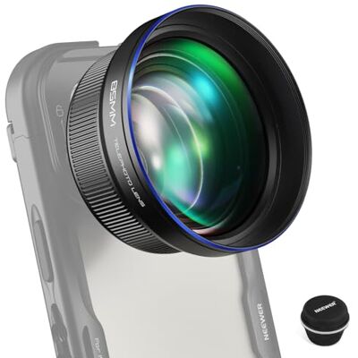 NEEWER HD-telelens voor telefoons van 85 mm, alleen voor backplate met schroefdraad 17 mm, 2,5-voudige vergroting, compatibel met SmallRig iPhone Samsung Phone Cage case met lensadapter 17 mm NEEWER HD-telelens voor telefoons van 85 mm, alleen voor backplate met schroefdraad 17 mm, 2,5-voudige vergroting, compatibel met SmallRig iPhone Samsung Phone Cage case met lensadapter 17 mm