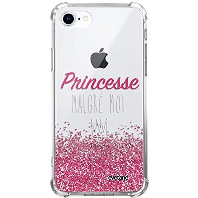 Evetane Beschermhoes compatibel met iPhone 7/8/iPhone SE 2020, siliconen, schokbestendige hoeken, robuust, transparant, motief: Prinses Ondanks me Evetane Beschermhoes compatibel met iPhone 7/8/iPhone SE 2020, siliconen, schokbestendige hoeken, robuust, transparant, motief: Prinses Ondanks me