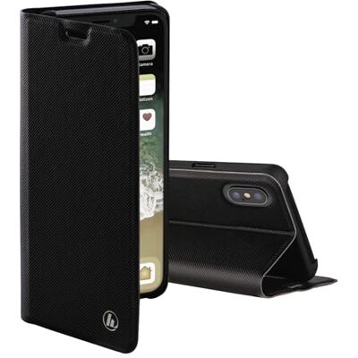 Hama Slim Pro Portemonnee Hoesje voor Apple iPhone X/XS, Zwart Hama Slim Pro Portemonnee Hoesje voor Apple iPhone X/XS, Zwart