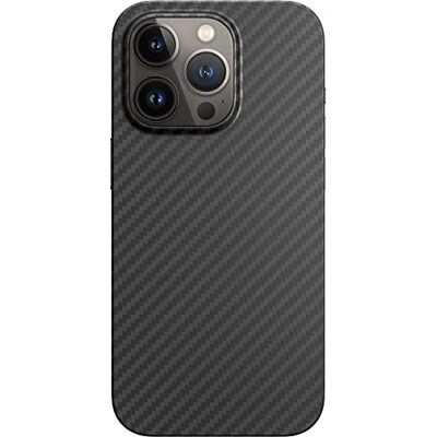 Black Rock Hoes carbon hoes, ultradun, geschikt voor Apple iPhone 14 Pro, Aramid telefoonhoes, fiber cover, draadloos opladen, premium (zwart) Black Rock Hoes carbon hoes, ultradun, geschikt voor Apple iPhone 14 Pro, Aramid telefoonhoes, fiber cover, draadloos opladen, premium (zwart)