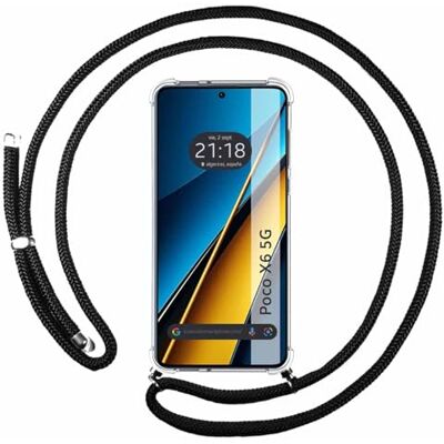 Tumundosmartphone Schokbestendige Telefontas met Karabijnhaak voor Xiaomi Poco X6 5G Tumundosmartphone Schokbestendige Telefontas met Karabijnhaak voor Xiaomi Poco X6 5G