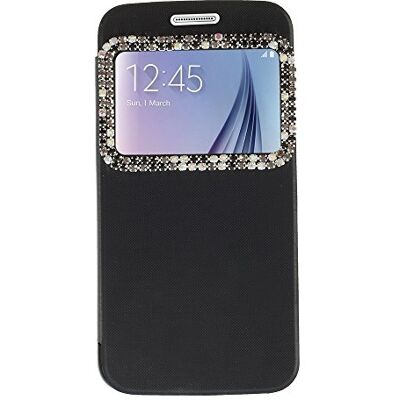 Puig LD Case A000094 beschermhoes voor Samsung Galaxy S6 G920, stof, strass, zwart Puig LD Case A000094 beschermhoes voor Samsung Galaxy S6 G920, stof, strass, zwart