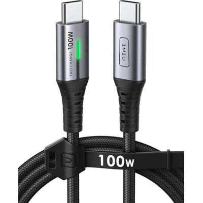 INIU USB C Kabel, 1m 100W PD Snel Opladen Type C naar USB-C kabel Gevlochten nylon USB-C laadkabel voor iPhone 17 16 15 Pro Max Samsung S25 S24 Ultra Pixel 10 9 iPad Pro MacBook Air INIU USB C Kabel, 1m 100W PD Snel Opladen Type C naar USB-C kabel Gevlochten nylon USB-C laadkabel voor iPhone 17 16 15 Pro Max Samsung S25 S24 Ultra Pixel 10 9 iPad Pro MacBook Air