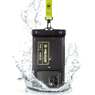 Pelican Marine IP68 waterdicht telefoonhoesje (normale grootte) drijvend waterdicht telefoonhoesje voor iPhone 14 Pro Max/ 13 Pro Max/ 12 Pro Max/11/S22 Ultra Afneembare Lanyard Zwart/Geel Pelican Marine IP68 waterdicht telefoonhoesje (normale grootte) drijvend waterdicht telefoonhoesje voor iPhone 14 Pro Max/ 13 Pro Max/ 12 Pro Max/11/S22 Ultra Afneembare Lanyard Zwart/Geel