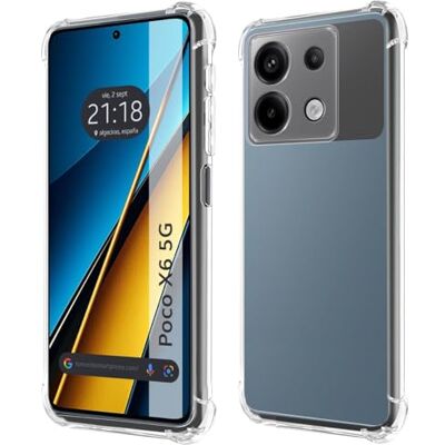 Transparante Schokbestendige Telefoonhoesje Xiaomi Poco X6 5G Transparante Schokbestendige Telefoonhoesje Xiaomi Poco X6 5G