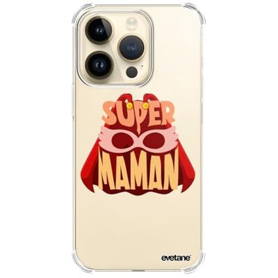 Evetane Siliconen hoesje compatibel met iPhone 14 Pro Zachte en versterkte bescherming Schokbestendige hoeken Dun en transparant Achterhoes Super Mama Evetane Siliconen hoesje compatibel met iPhone 14 Pro Zachte en versterkte bescherming Schokbestendige hoeken Dun en transparant Achterhoes Super Mama
