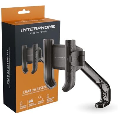 Interphone Crab 26 Mirror Bolt telefoonhouder voor scooter met snelontgrendeling, verstelbare helling, houder van aluminium, veilig voor het gebruik van je smartphone onderweg Interphone Crab 26 Mirror Bolt telefoonhouder voor scooter met snelontgrendeling, verstelbare helling, houder van aluminium, veilig voor het gebruik van je smartphone onderweg