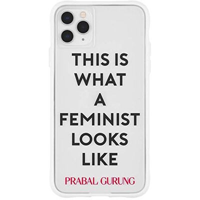 Case-Mate PRABAL GURUNG beschermhoes voor iPhone 11 Pro Tough Feminist 14,7 cm (5,8 inch) wit Case-Mate PRABAL GURUNG beschermhoes voor iPhone 11 Pro Tough Feminist 14,7 cm (5,8 inch) wit