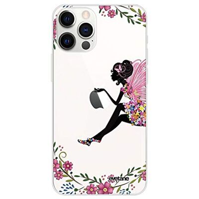 Evetane Beschermhoes voor iPhone 12/12 Pro, motief fee bloem Evetane Beschermhoes voor iPhone 12/12 Pro, motief fee bloem