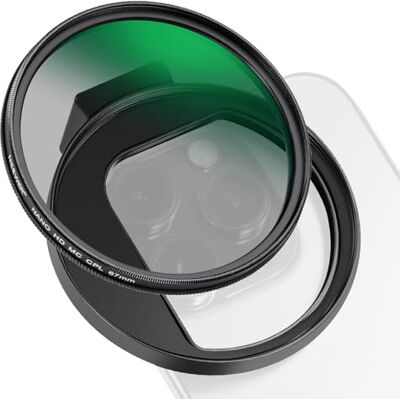 NEEWER CPL Filter voor telefoon, 67 mm cameralens, poolfilter met metalen cold shoe mobiele telefoonklem, compatibel met iPhone 16 15 Pro Max Plus 14 13 Pro Max Mini 12 11 X XS Max Samsung Galaxy, NEEWER CPL Filter voor telefoon, 67 mm cameralens, poolfilter met metalen cold shoe mobiele telefoonklem, compatibel met iPhone 16 15 Pro Max Plus 14 13 Pro Max Mini 12 11 X XS Max Samsung Galaxy,