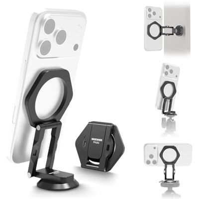 NEEWER Houder voor smartphone, magnetisch, dubbel, met Arca-basis, verstelbare telefoonhouder van aluminium, compatibel met MagSafe iPhone Samsung Android voor video-opname, PA161 NEEWER Houder voor smartphone, magnetisch, dubbel, met Arca-basis, verstelbare telefoonhouder van aluminium, compatibel met MagSafe iPhone Samsung Android voor video-opname, PA161