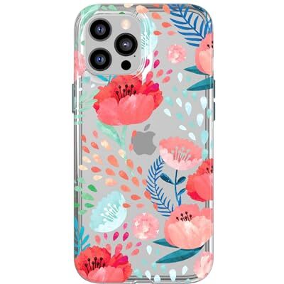 Tech21 Evo Art Garden Bloemenhoes voor iPhone 12 Pro Max - Koraalrood Tech21 Evo Art Garden Bloemenhoes voor iPhone 12 Pro Max - Koraalrood