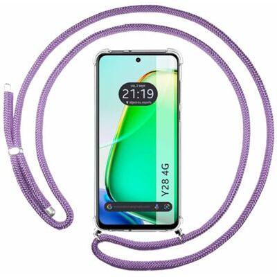 TUMUNDOSMARTPHONE Y28 4G Paarse Telefoonhoes TUMUNDOSMARTPHONE Y28 4G Paarse Telefoonhoes