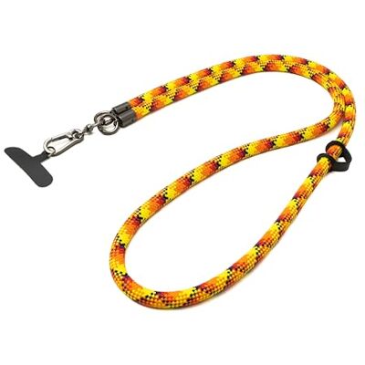 SYSTEM-S Schouderband, extra dik, voor smartphone hoes, nylon in geel oranje SYSTEM-S Schouderband, extra dik, voor smartphone hoes, nylon in geel oranje