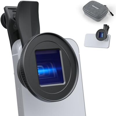 NEEWER 1.55X Blue Flare Anamorfe Telefoon Camera Lens met 17mm Schroefdraad, 4 Elementen 4 Groepen 2.4:1 Breedbeeld Filmisch Mobiel Fotografie Effect Compatibel met iPhone Android Samsung, LS-75 NEEWER 1.55X Blue Flare Anamorfe Telefoon Camera Lens met 17mm Schroefdraad, 4 Elementen 4 Groepen 2.4:1 Breedbeeld Filmisch Mobiel Fotografie Effect Compatibel met iPhone Android Samsung, LS-75