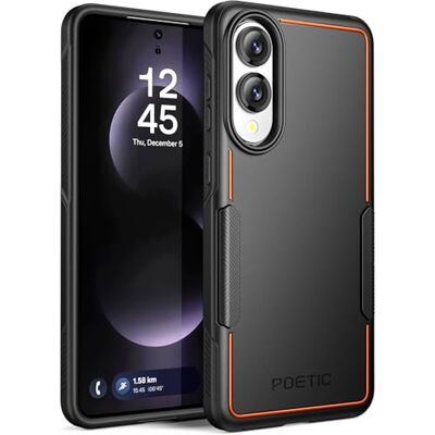 POETIC Neon Case voor Samsung Galaxy S25 Edge 5G, Dual Layer Heavy Duty Robuuste Lichtgewicht Slanke Shockproof Beschermhoes Telefoonhoes, Zwart POETIC Neon Case voor Samsung Galaxy S25 Edge 5G, Dual Layer Heavy Duty Robuuste Lichtgewicht Slanke Shockproof Beschermhoes Telefoonhoes, Zwart
