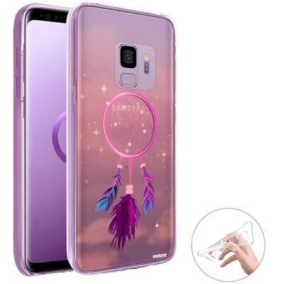 Evetane Siliconen hoesje compatibel met Samsung Galaxy S9 Volledige bescherming 360, dun en transparant voor- en achterkant Hoge sterkte Dromenvanger roze Evetane Siliconen hoesje compatibel met Samsung Galaxy S9 Volledige bescherming 360, dun en transparant voor- en achterkant Hoge sterkte Dromenvanger roze